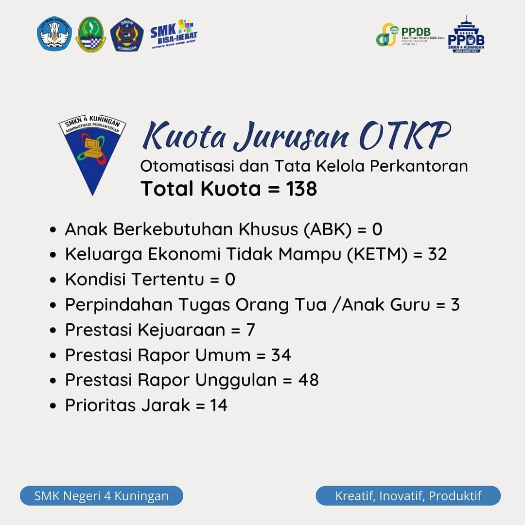 Kuota Jurusan OTKP